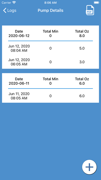 Pump Tracker: Breastfeeding Screenshot