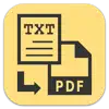 Text to PDF -A Batch Converter delete, cancel
