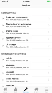 nano service booking iphone screenshot 3