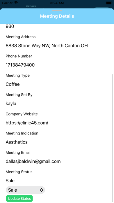 MedRepMeeting Screenshot