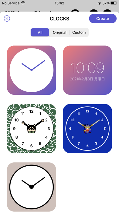 My widget clock + Screenshot