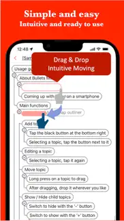 bulletsmind - mindmap outliner iphone screenshot 2