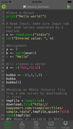 R Programming Compiler screenshot 1