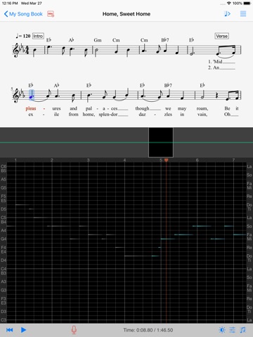 Singscope iPad screenshot