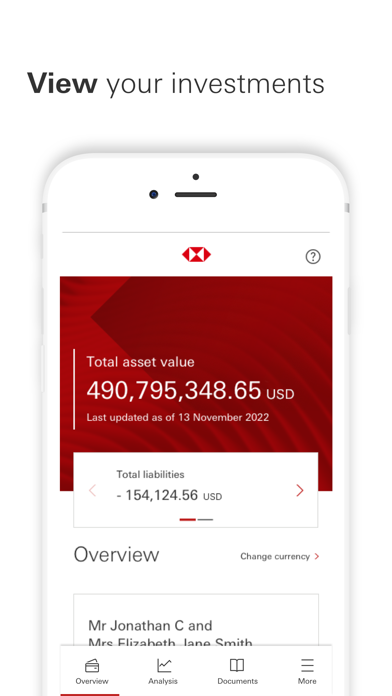 HSBC Private Banking Singapore Screenshot