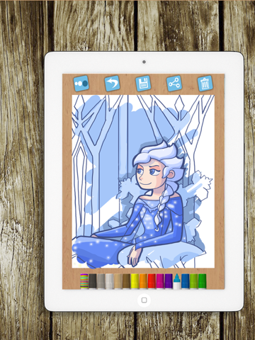 Screenshot #6 pour Livre de coloriage glace princ