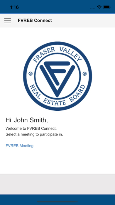 FVREB Connect Screenshot