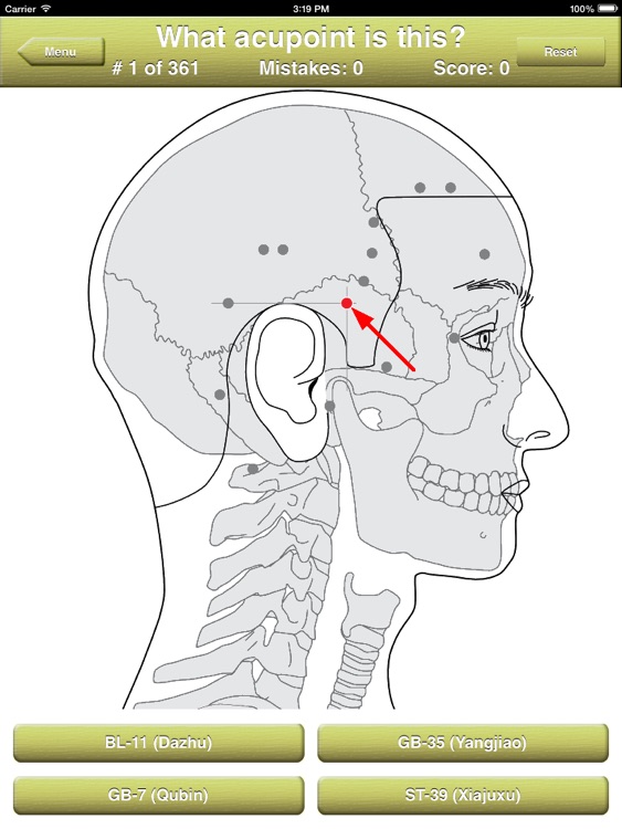 Acupoints Location Quiz