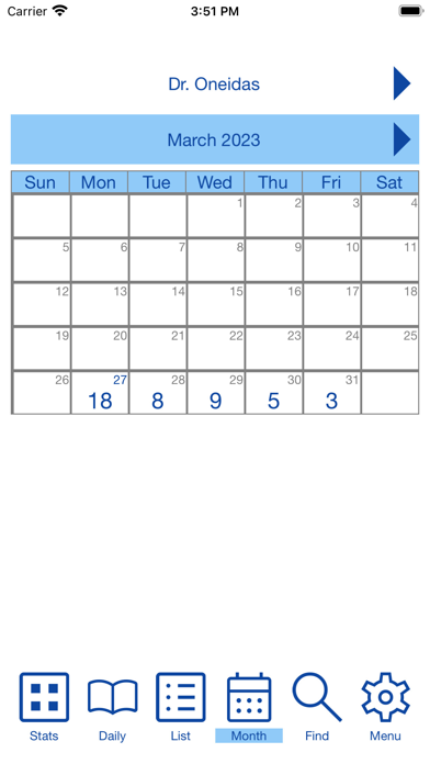 EZBIS Schedule Screenshot