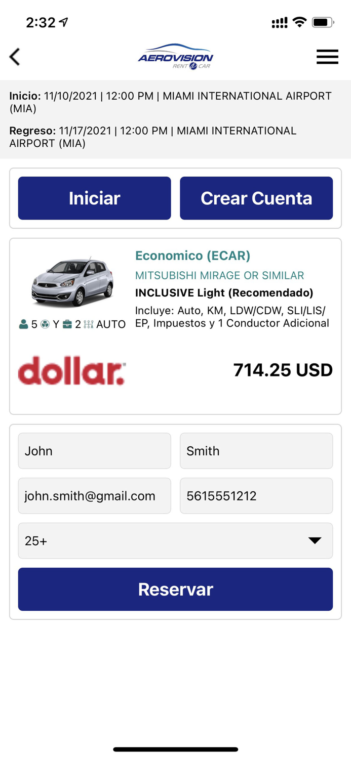 Aerovision SAS - Rent a Car