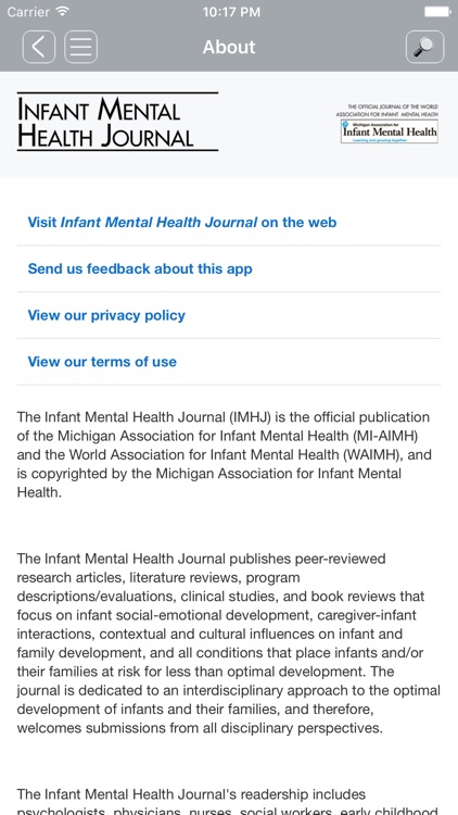Infant Mental Health Journal