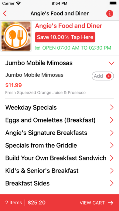 Angie's Food Screenshot