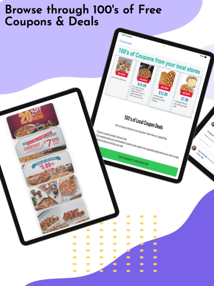 Coupons for Dominos Pizza