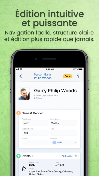 Screenshot #2 pour MobileFamilyTree 10