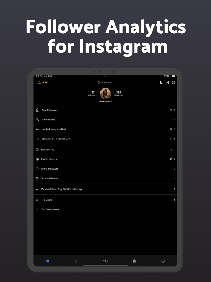 Report King - Follower Tracker