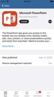 Firmaportal for Intune iphone bilder 3
