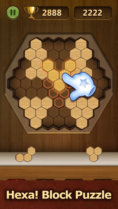3D Wood Block Puzzle : Hexa!のおすすめ画像1