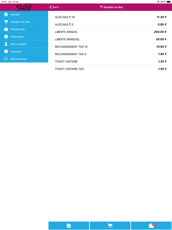 Screenshot #5 pour M-Ticket Aléo
