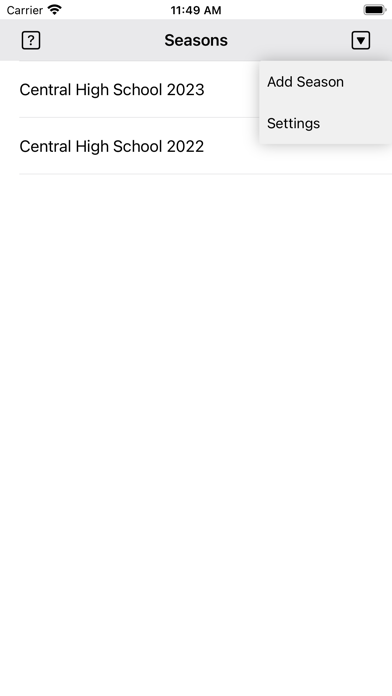 Soccer Statistic Screenshot