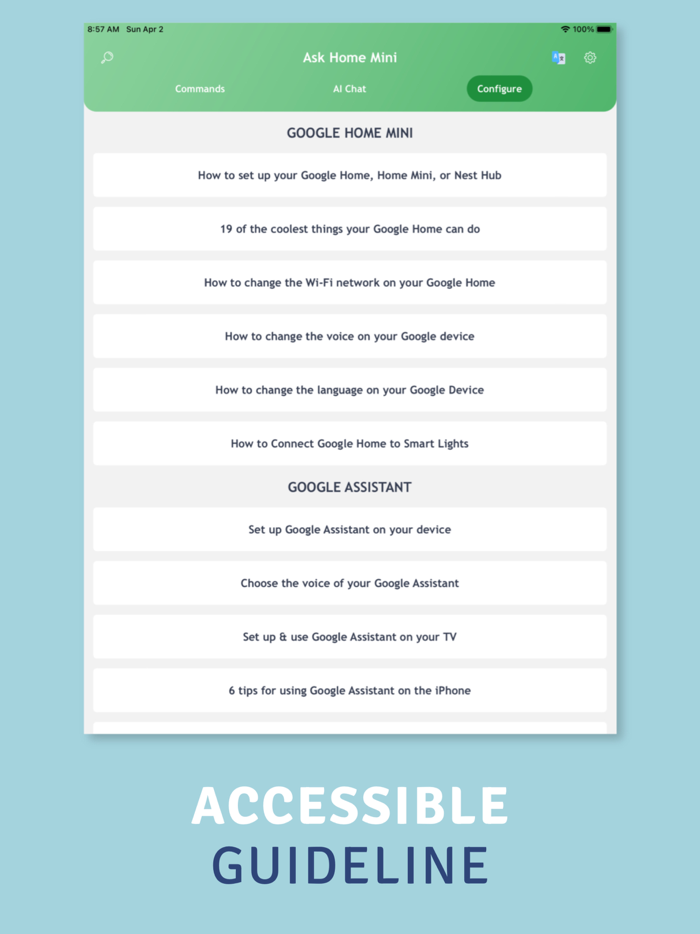 App for Home Mini for Google