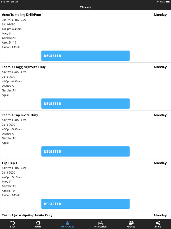 Screenshot #6 pour Wendys Dance Company