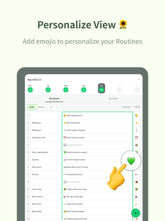 MyRoutine Daily habit tracker