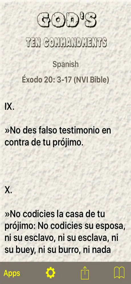 God's Ten Commandments