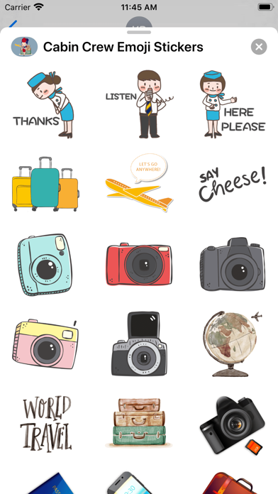 Screenshot #3 pour Cabin Crew Emoji Stickers