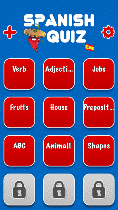 Screenshot #1 pour Game to learn Spanish