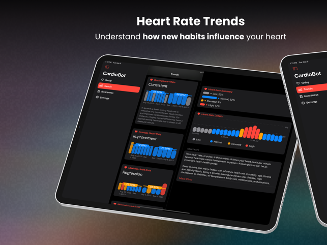 ‎CardioBot: Heart Rate Monitor Screenshot