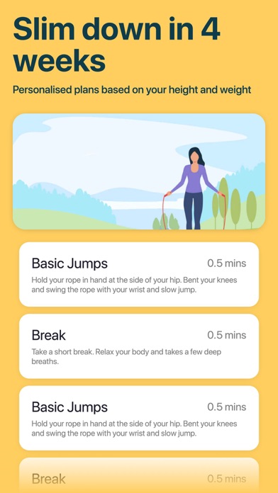 Jump Rope Fitness App Screenshot