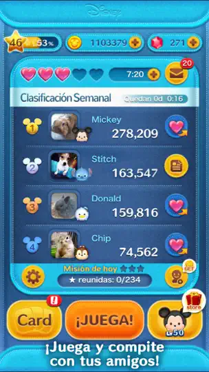 Captura de pantalla de LINE: Disney Tsum Tsum en iPhone 5