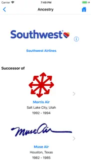 u.s. airlines, past & present iphone screenshot 2