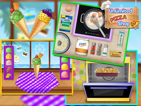 Unlimited Pizza Shop iPad screenshot