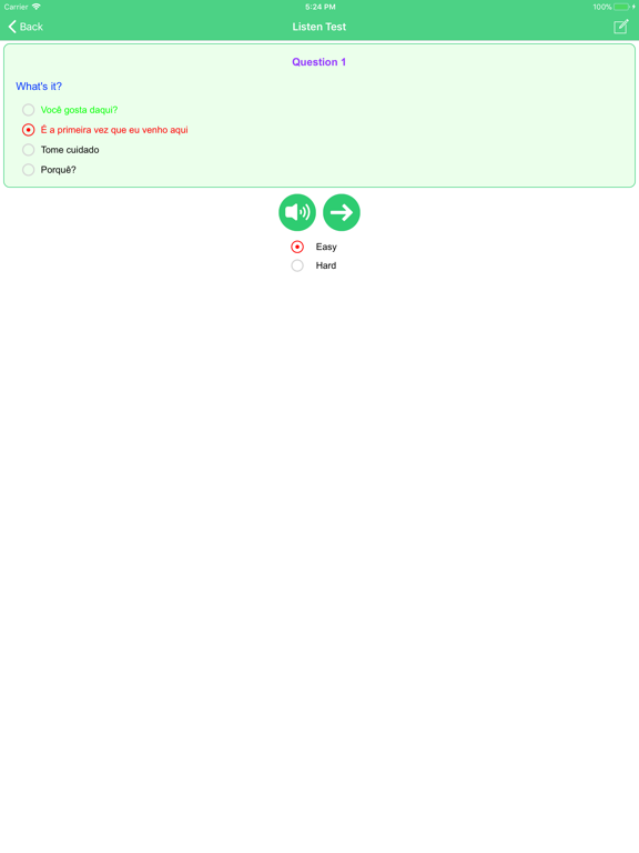 Learn Brazilian Portuguese iPad screenshot 5 - Education app