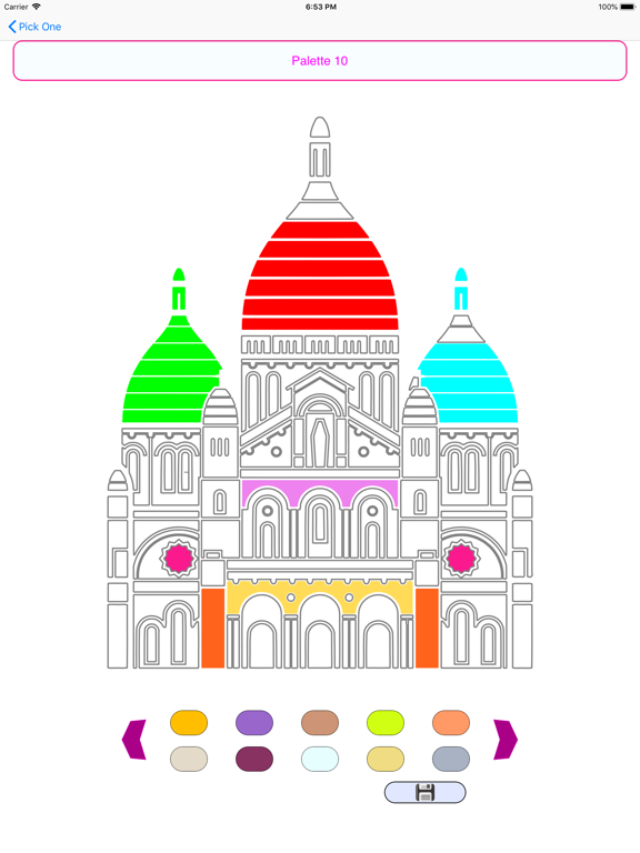 Screenshot #6 pour Live Animated Coloring Book