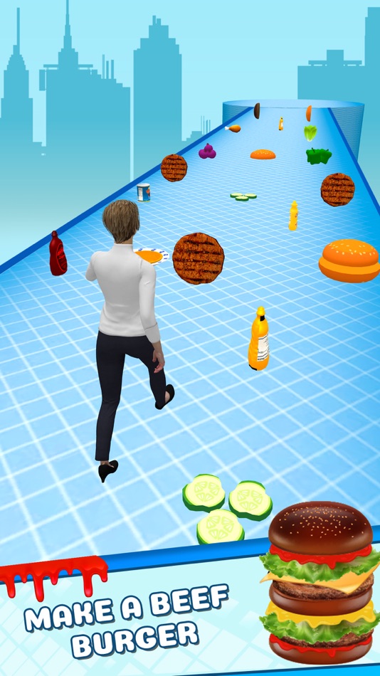 #2. Burger Please Run Stack Game (iOS) โดย: JEU TECHNOLOGY (PRIVATE) LIMITED