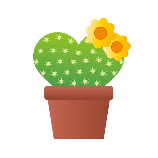 Sticker cactus icon
