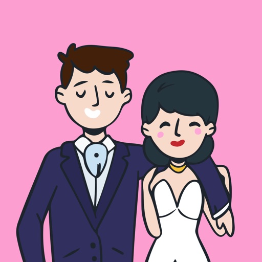 Bride Groom Stickers Pack icon