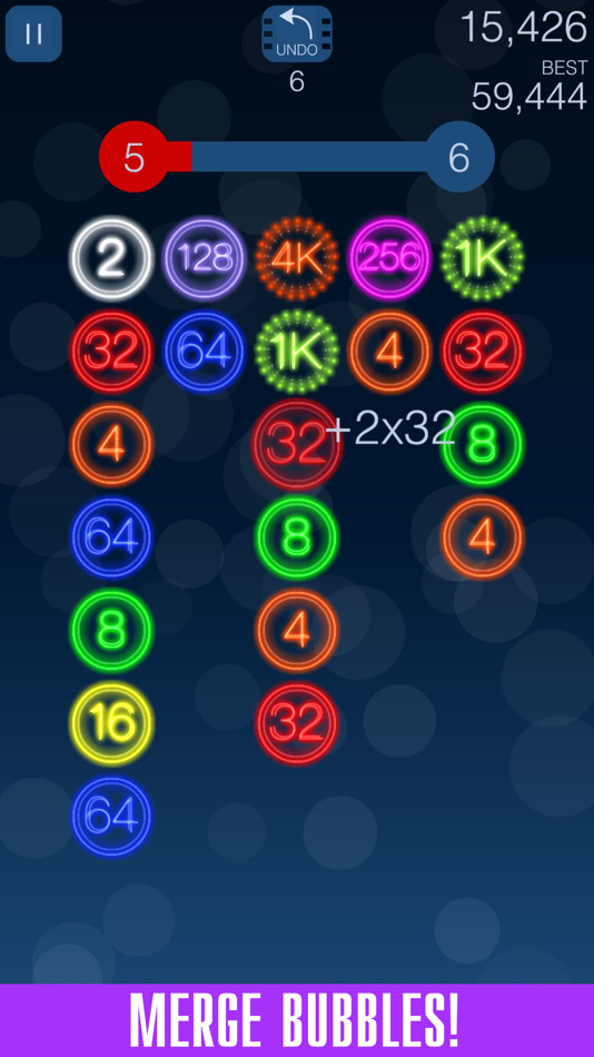 #3. Merge Bubbles 2K (iOS) By: ANDREY NOVIKOV