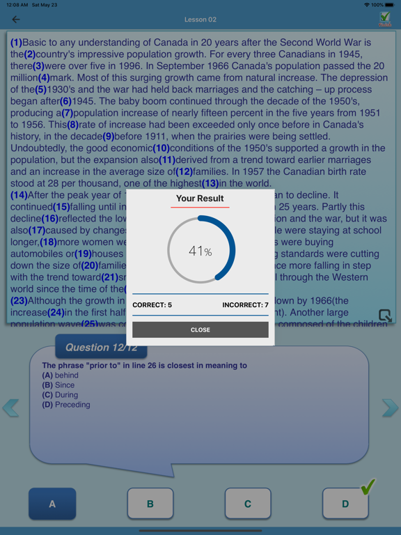 TOEFL Practice Test + iPad screenshot 5 - Education app