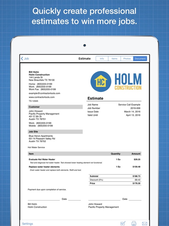Screenshot #4 pour ContractorTools