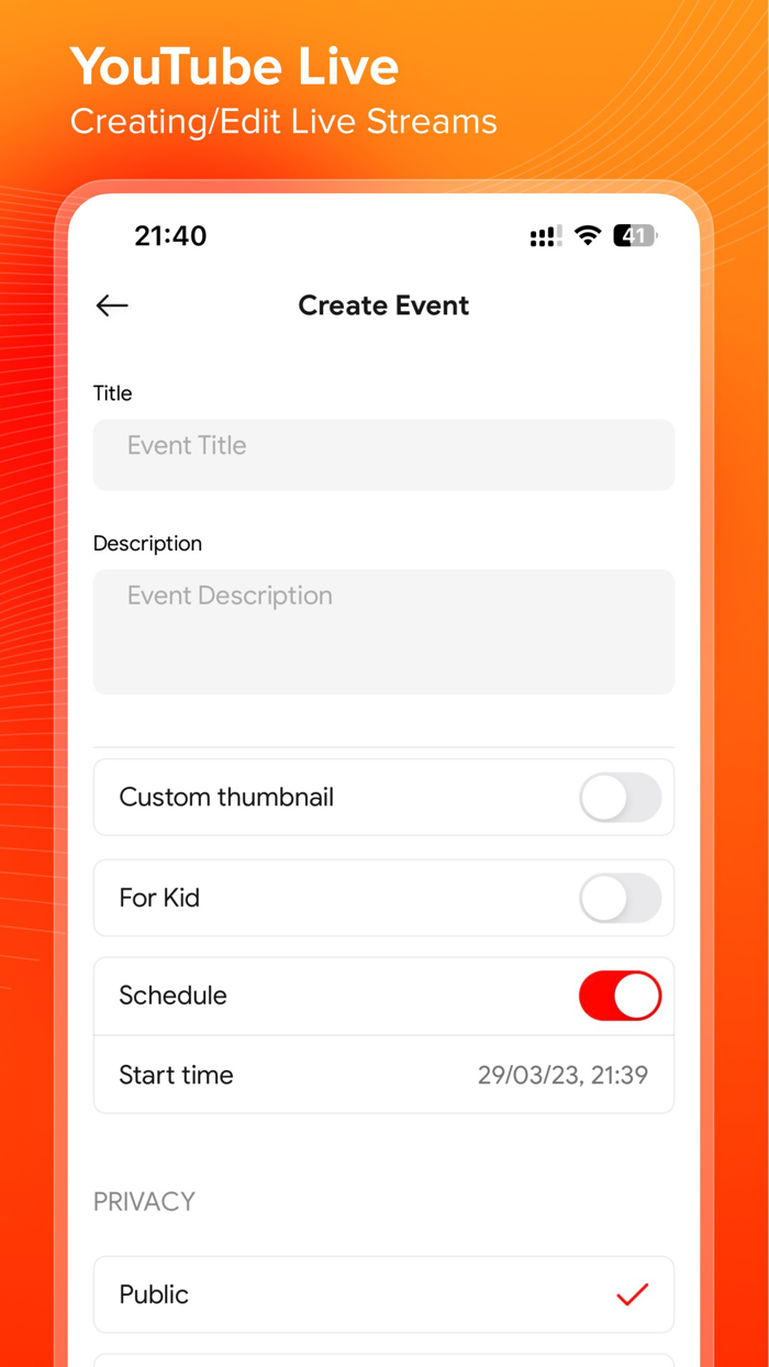 Live Now - Live Stream