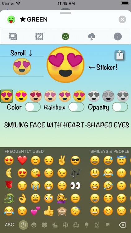 GREEN Emoji • Stickers screenshot-4