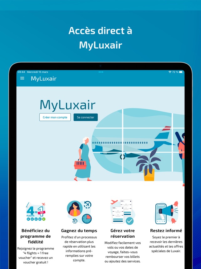 Luxair Luxembourg Airlines dans l'App Store