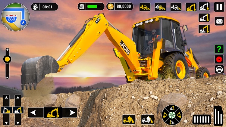 JCB Games 3D Excavator Games screenshot-3