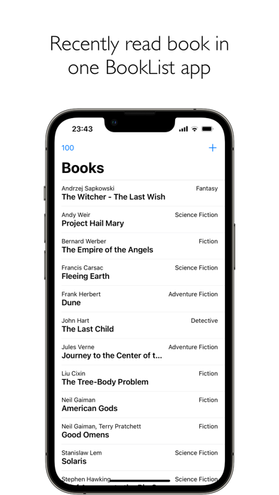Screenshot #1 pour BookList - Simple & Clean