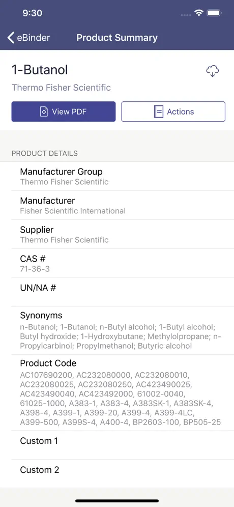 SDS / Chemical Management