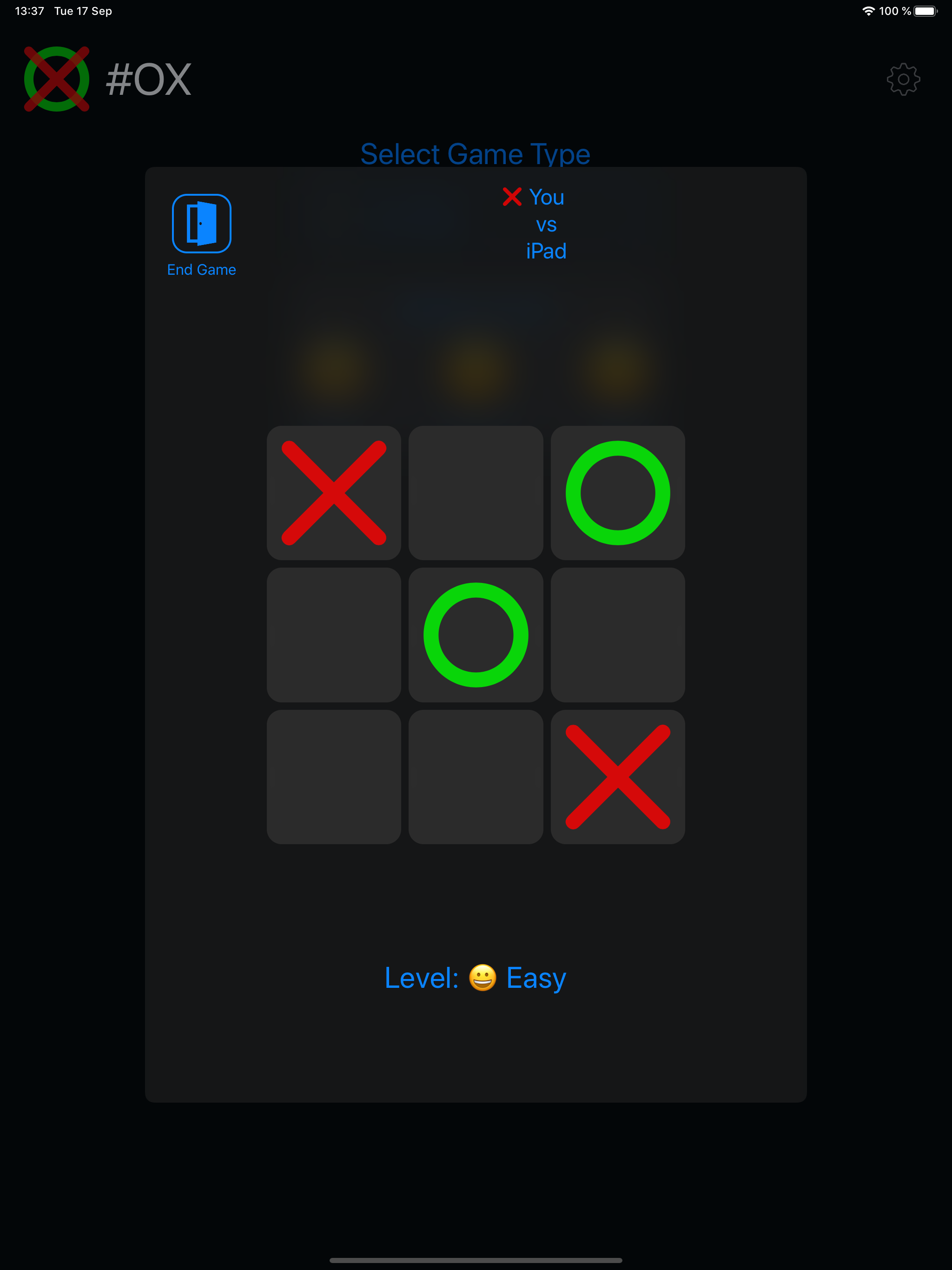 #OX - TicTacToe Anywhere