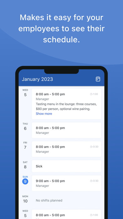 Shifts by Everhour Screenshot